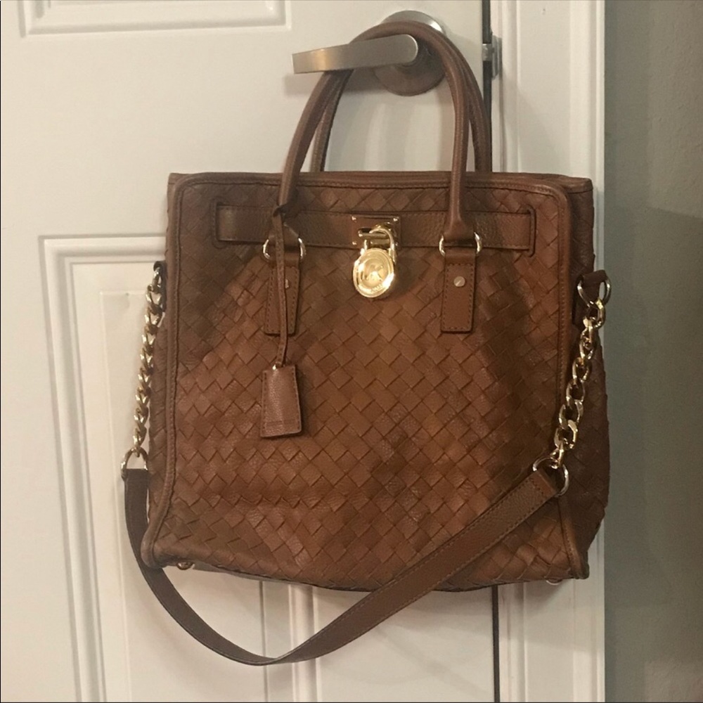 Michael Kors Woven Hamilton Bag